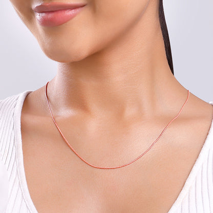 Rose Gold Snake Shine Chain