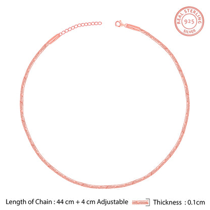 Rose Gold Snake Shine Chain