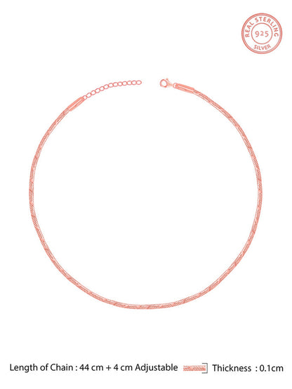 Rose Gold Snake Shine Chain