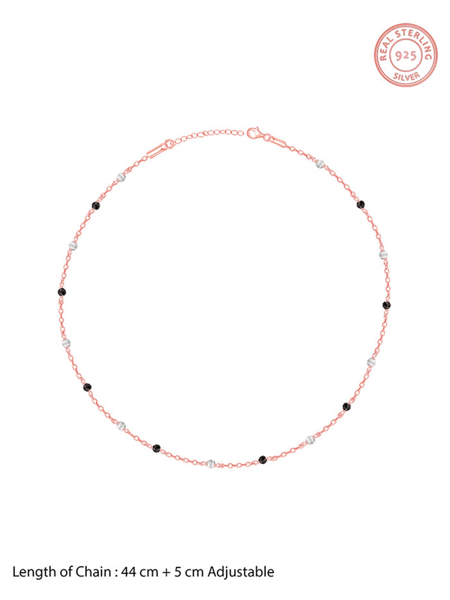 Rose Gold Beaded Link Chain