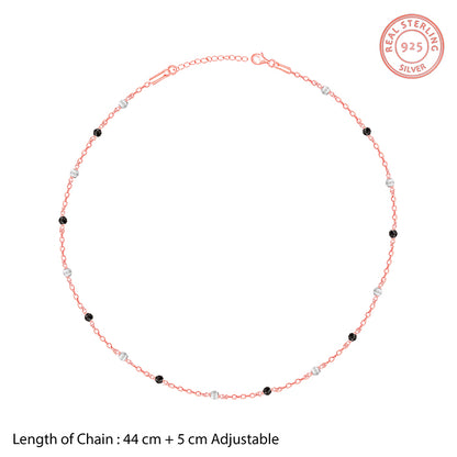 Rose Gold Beaded Link Chain