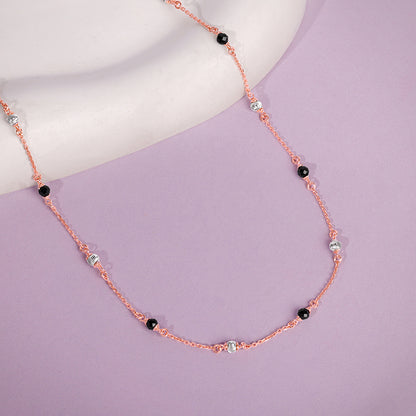 Rose Gold Beaded Link Chain