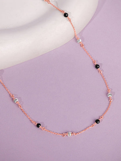 Rose Gold Beaded Link Chain