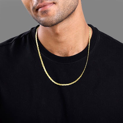 Golden Snake Chain For Him