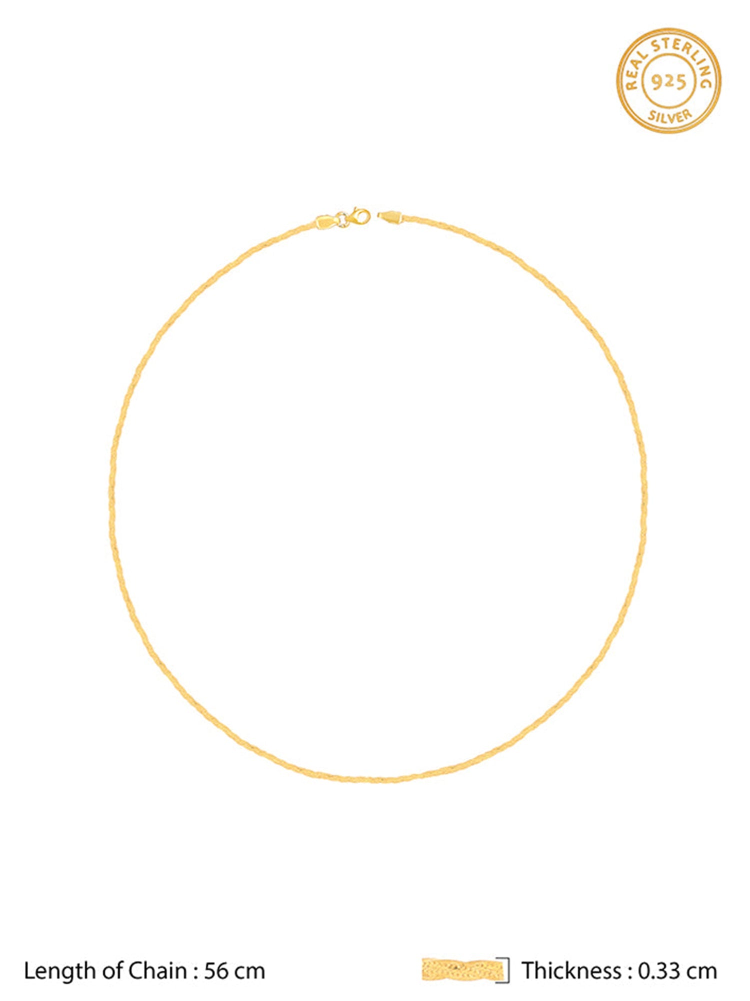 Golden Snake Chain For Him