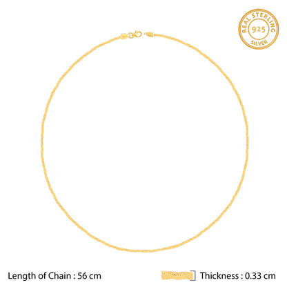 Golden Snake Chain For Him