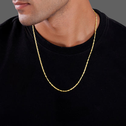 Golden Singapore Chain For Him