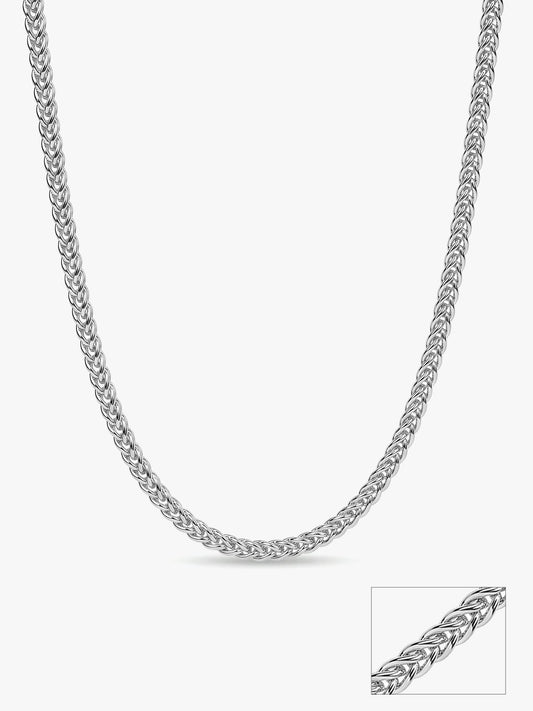 Silver Classic Style Chain For Him
