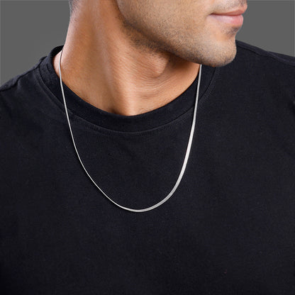 Silver Classic Style Chain For Him