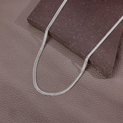 Silver Classic Style Chain For Him