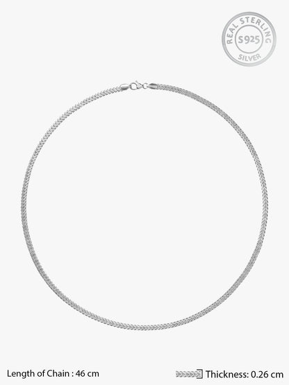 Silver Classic Style Chain For Him