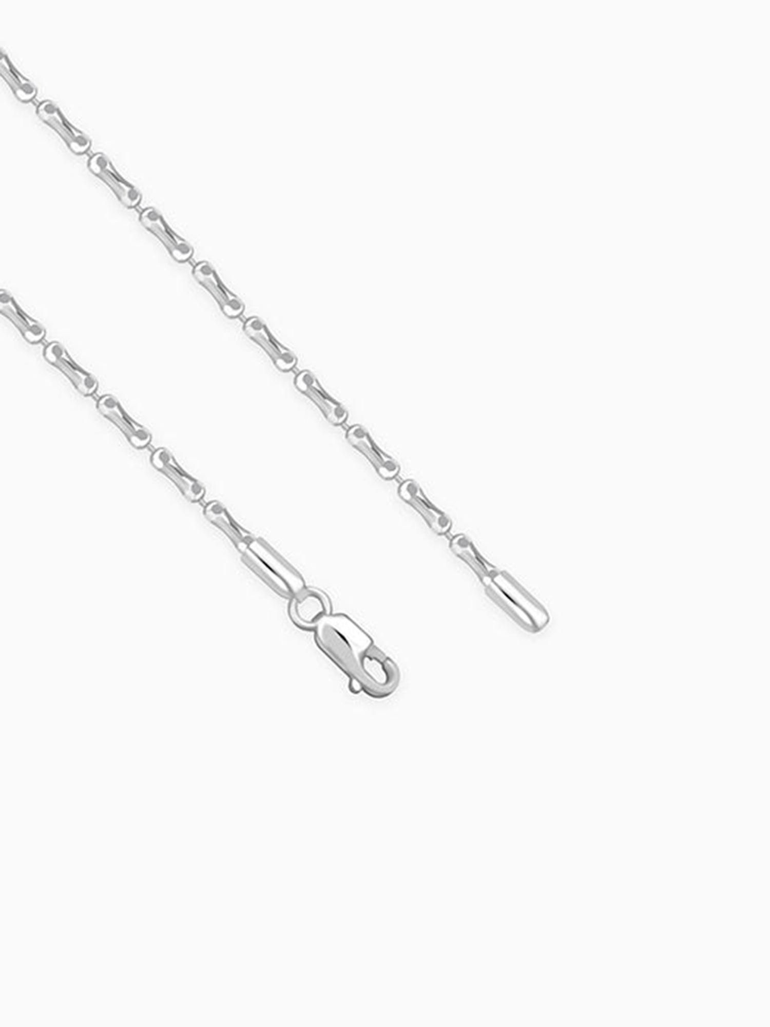 Silver Cylindrical Chain For Him