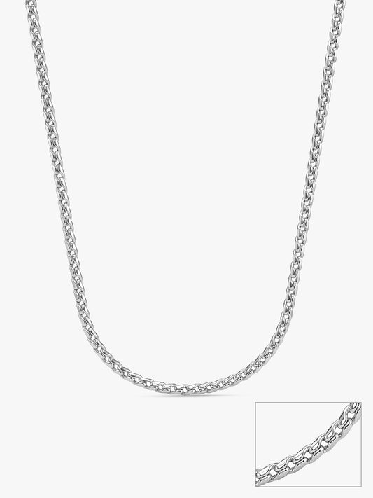 Silver Dainty Rolo Chain For Him