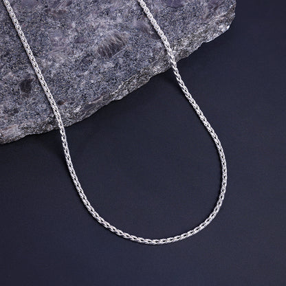 Silver Dainty Rolo Chain For Him