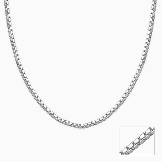 Silver Box Chain For Him