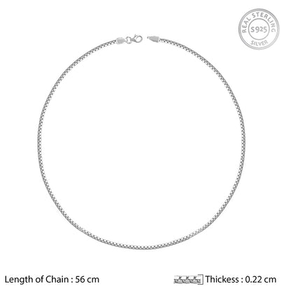 Silver Box Chain For Him