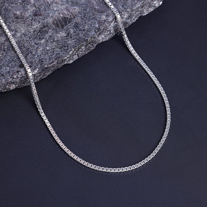 Silver Box Chain For Him