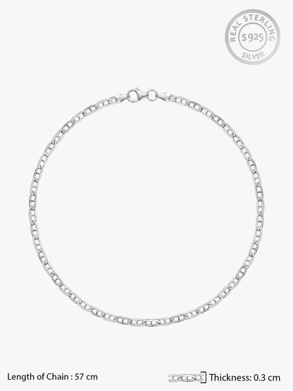Aditya Roy Kapur Silver Mariner Chain For Him
