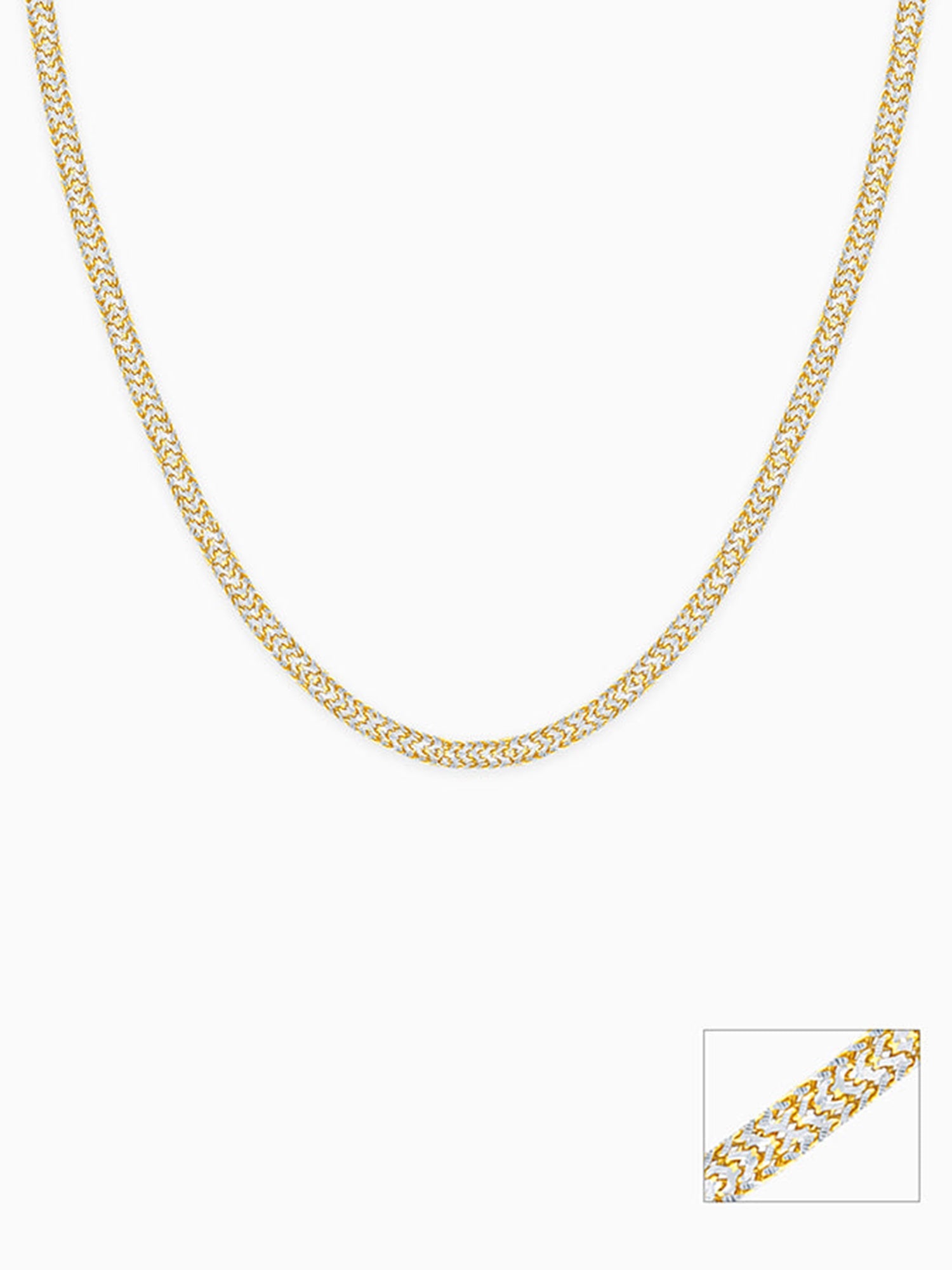 Dual Tone Snake Chain For Him