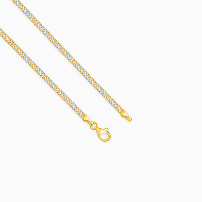 Dual Tone Snake Chain For Him