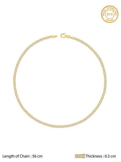 Dual Tone Snake Chain For Him