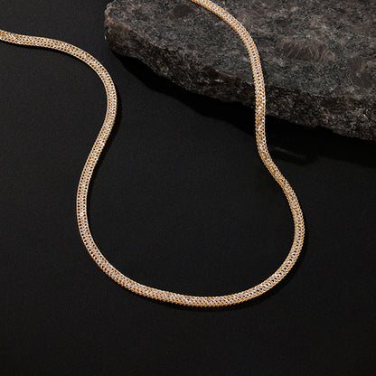 Dual Tone Snake Chain For Him