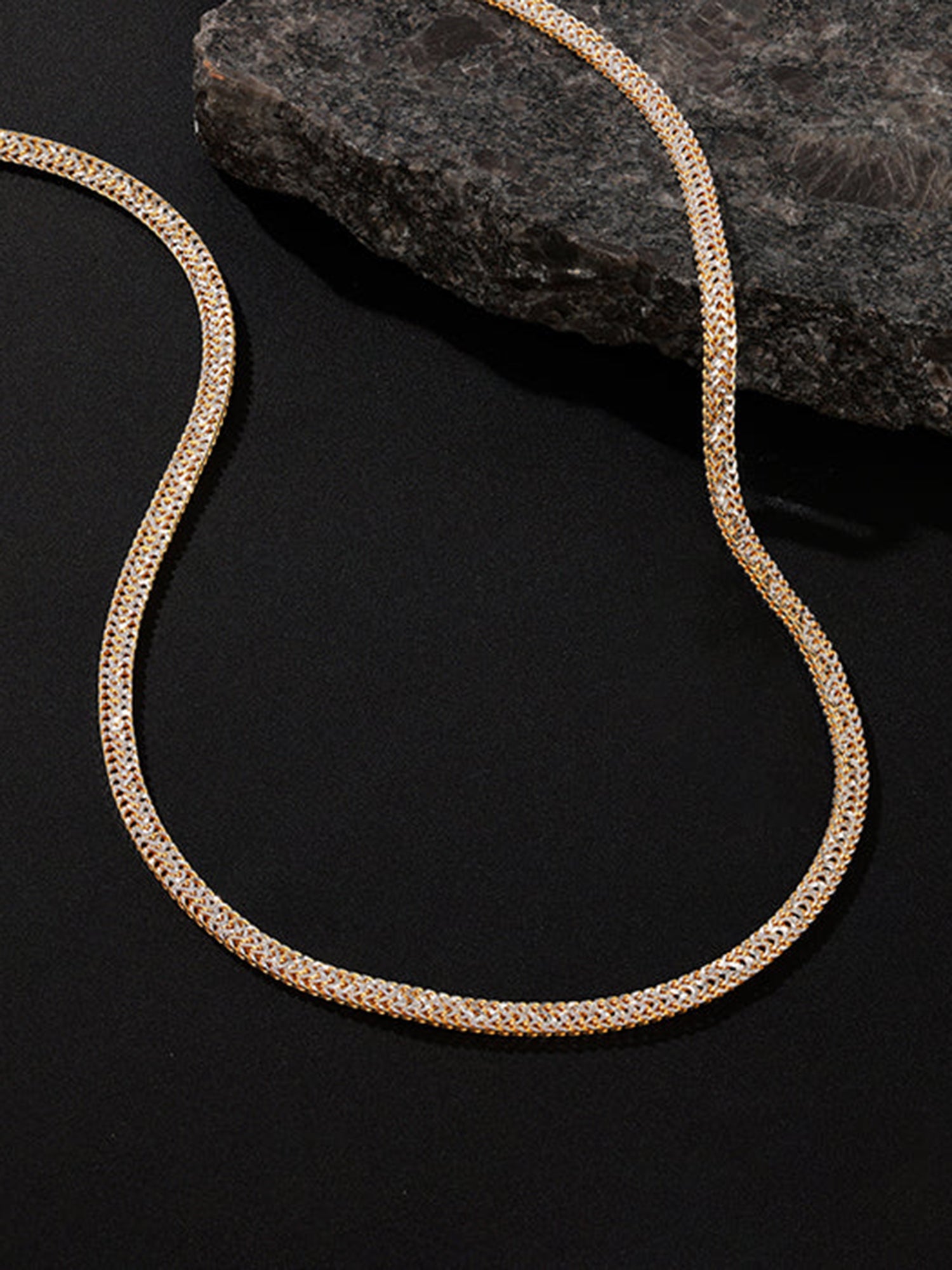 Dual Tone Snake Chain For Him
