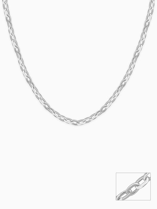 Silver Cable Chain For Him