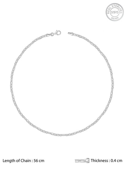Silver Cable Chain For Him