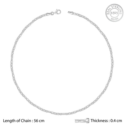 Silver Cable Chain For Him