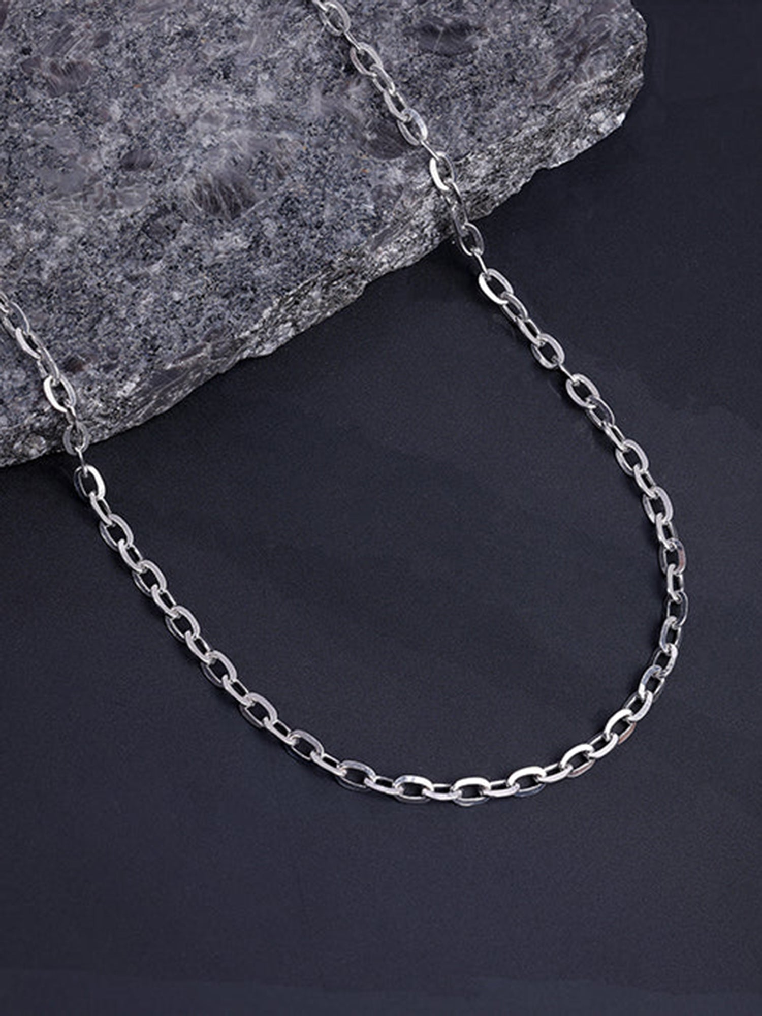Silver Cable Chain For Him