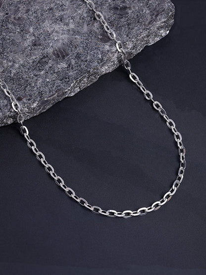 Silver Cable Chain For Him