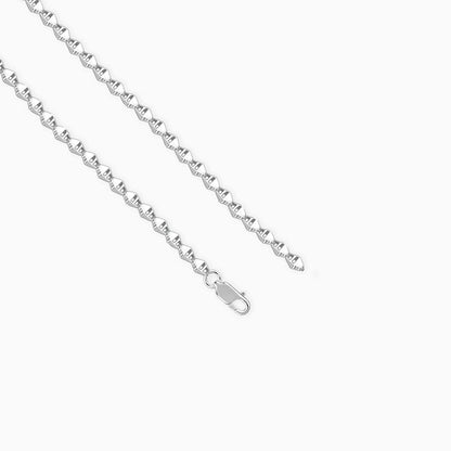 Silver Kite Beveled Chain For Him
