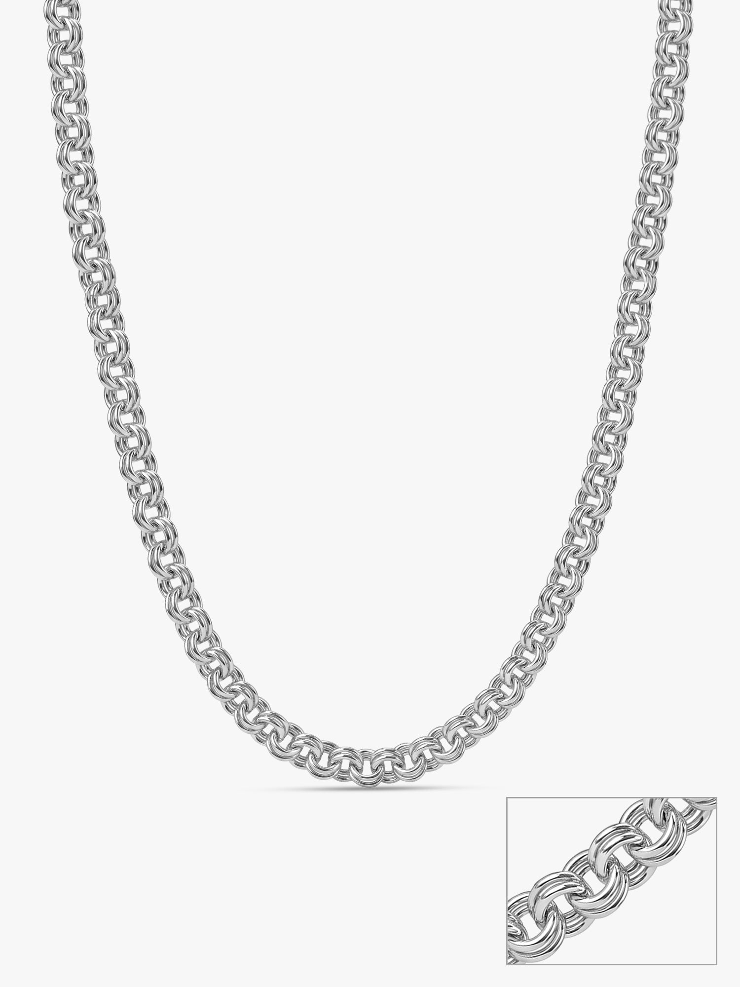 Silver Atlas Chain for Him