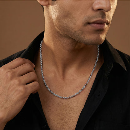 Silver Atlas Chain for Him