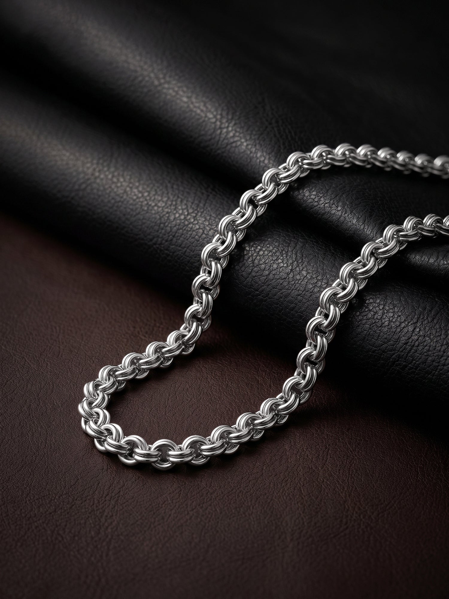 Silver Atlas Chain for Him