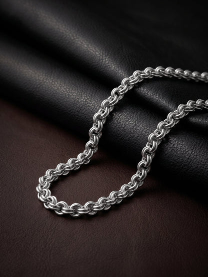 Silver Atlas Chain for Him
