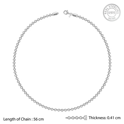Silver Atlas Chain for Him