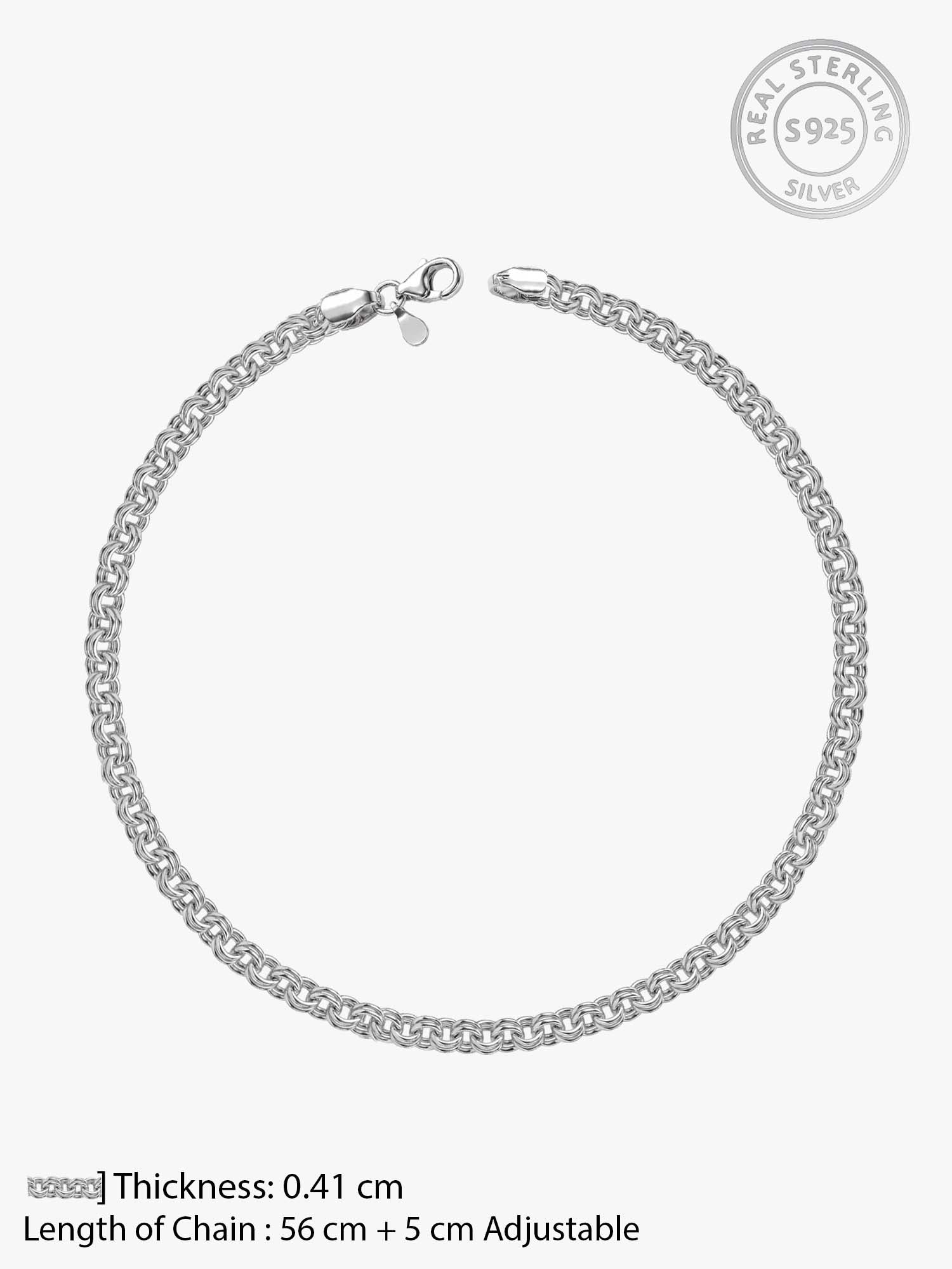 Silver Atlas Chain for Him