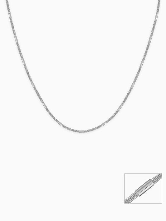 Silver Bar Anchor Chain For Him
