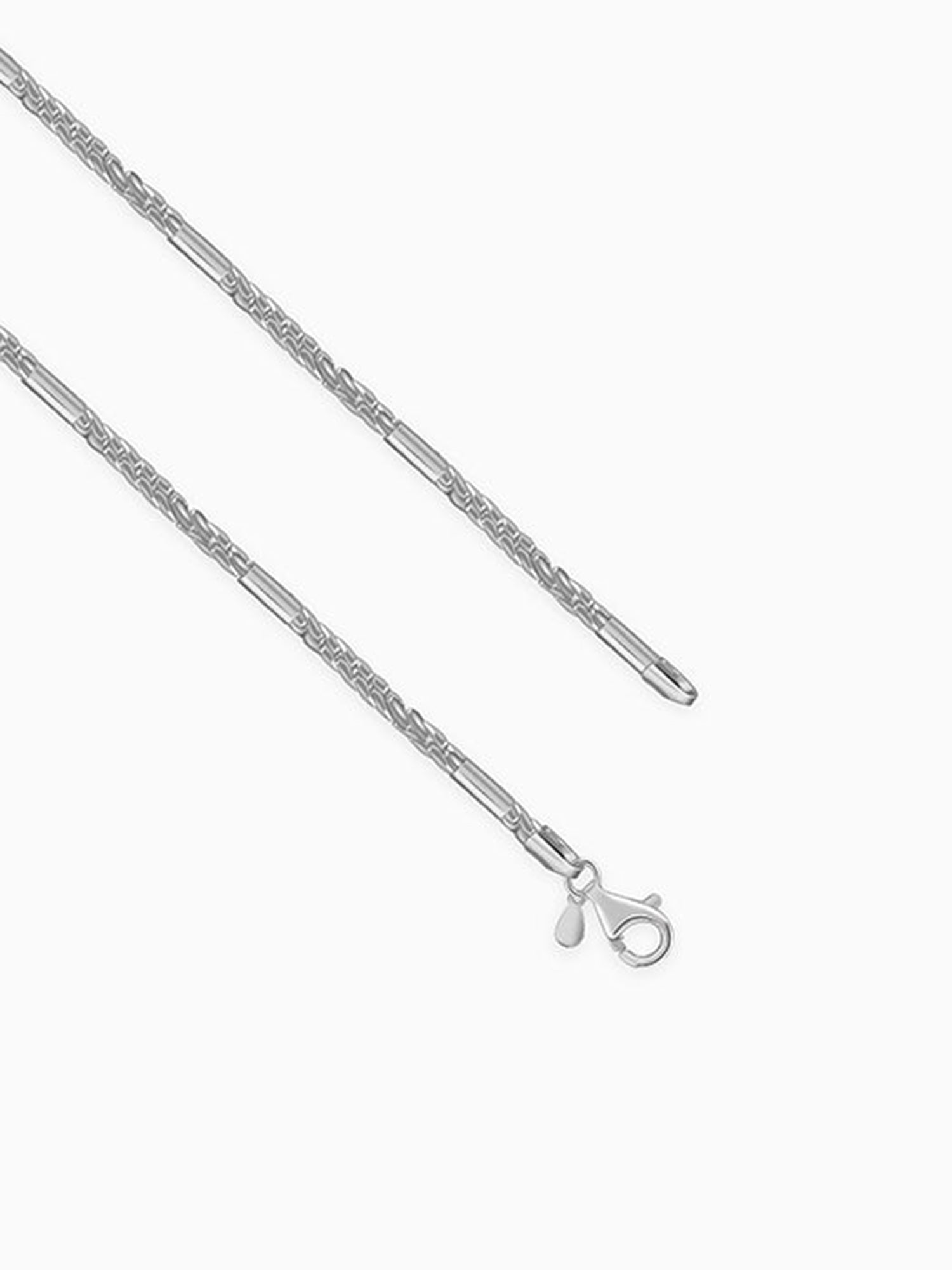 Silver Bar Anchor Chain For Him