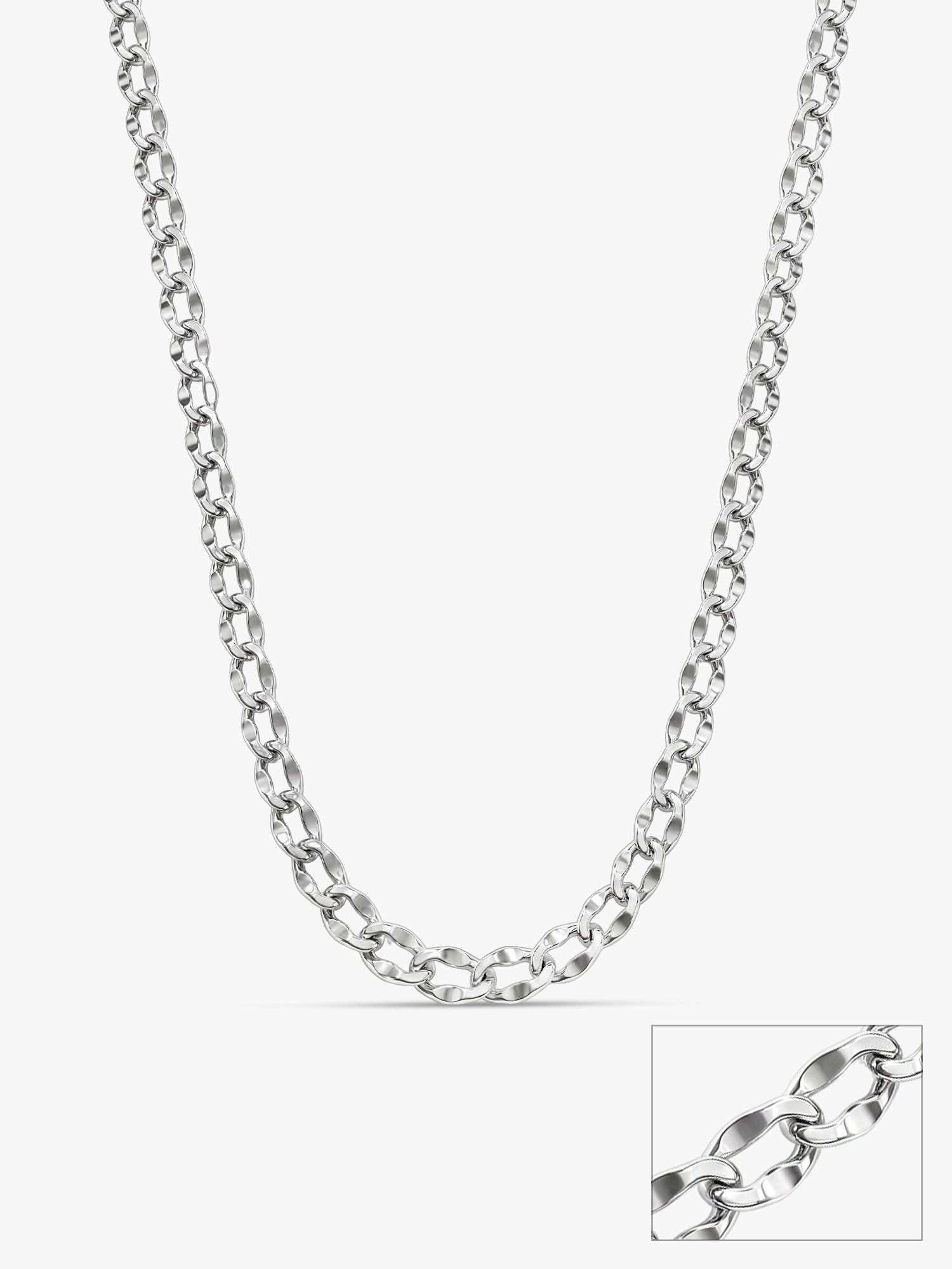 Silver Urban Curb Chain for Him