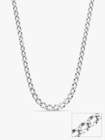 Silver Urban Curb Chain for Him