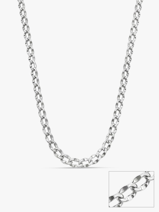 Silver Urban Curb Chain for Him