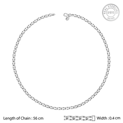 Silver Urban Curb Chain for Him