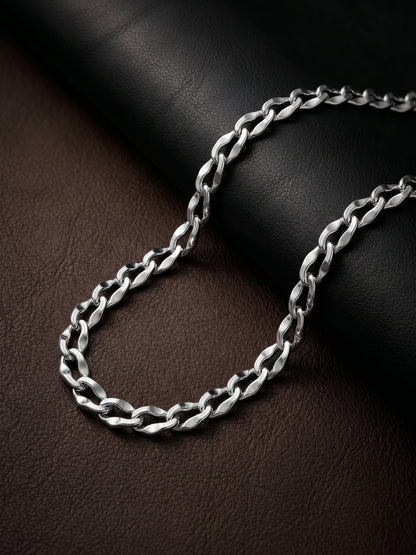 Silver Urban Curb Chain for Him