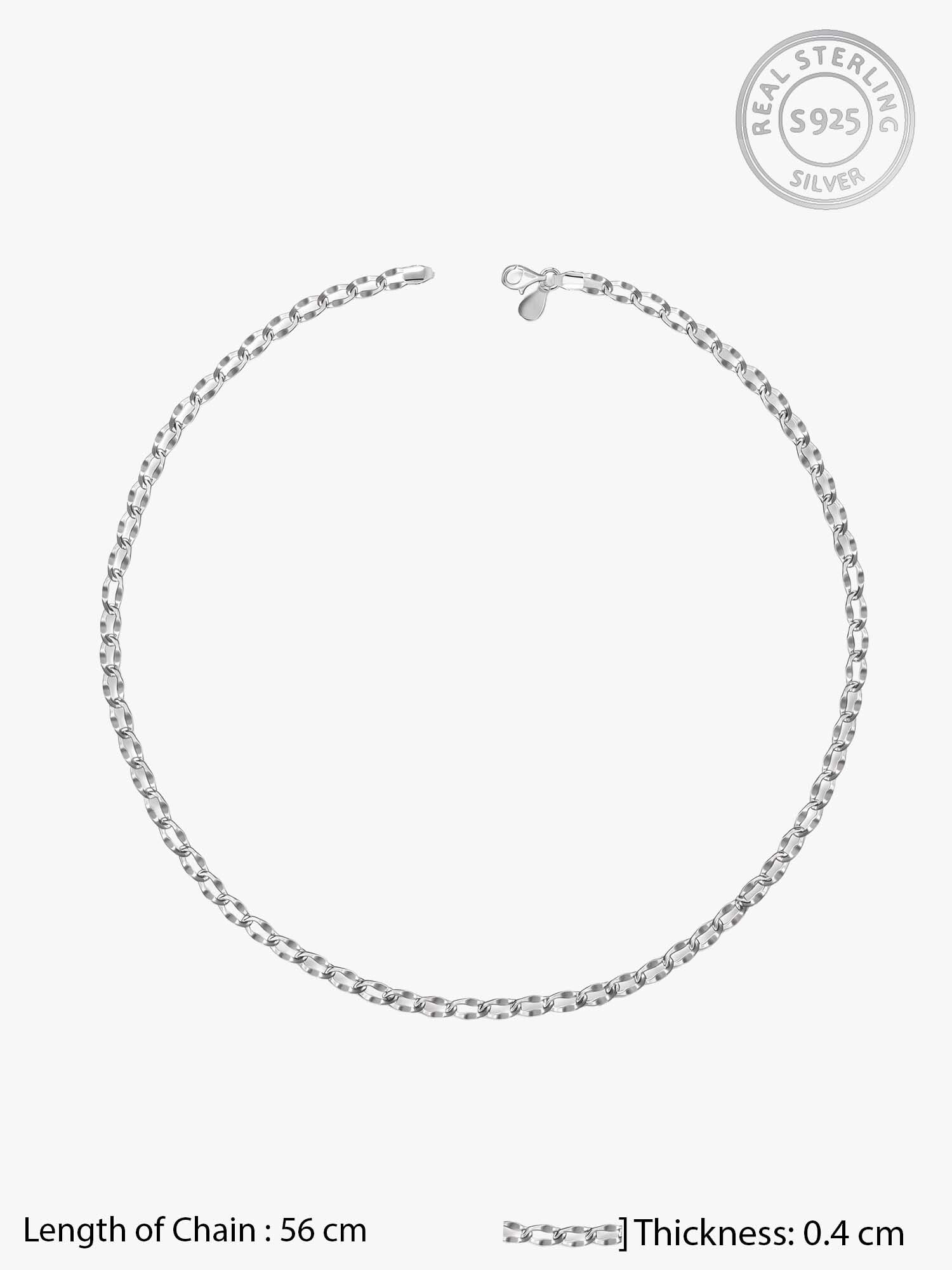 Silver Urban Curb Chain for Him