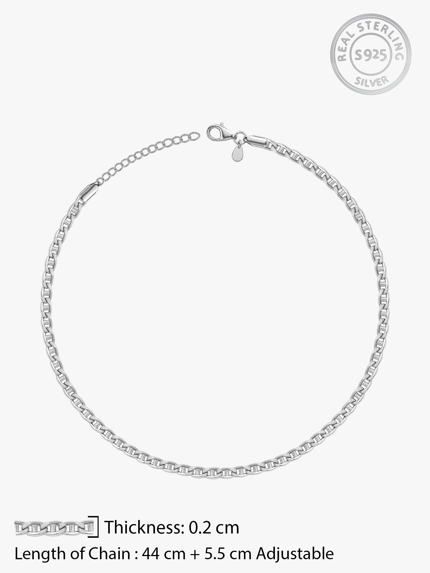 Silver Belcher Short Chain