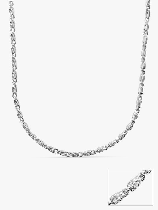 Silver Wow Wheat Chain