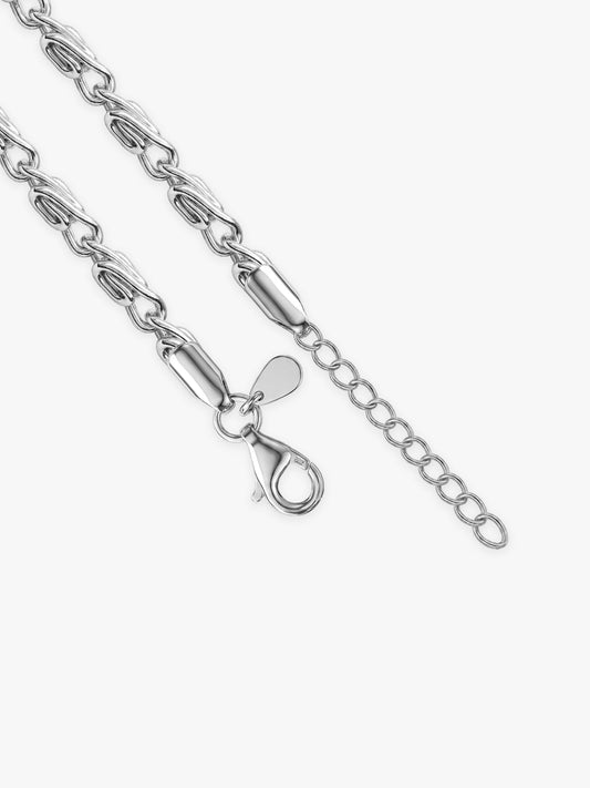 Silver Wow Wheat Chain